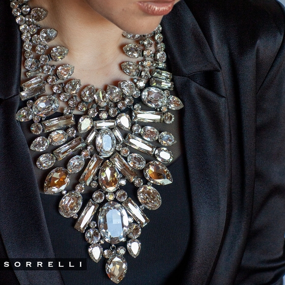 Sorrelli Crystal Cluster Statement Necklace - Picture 6 of 8